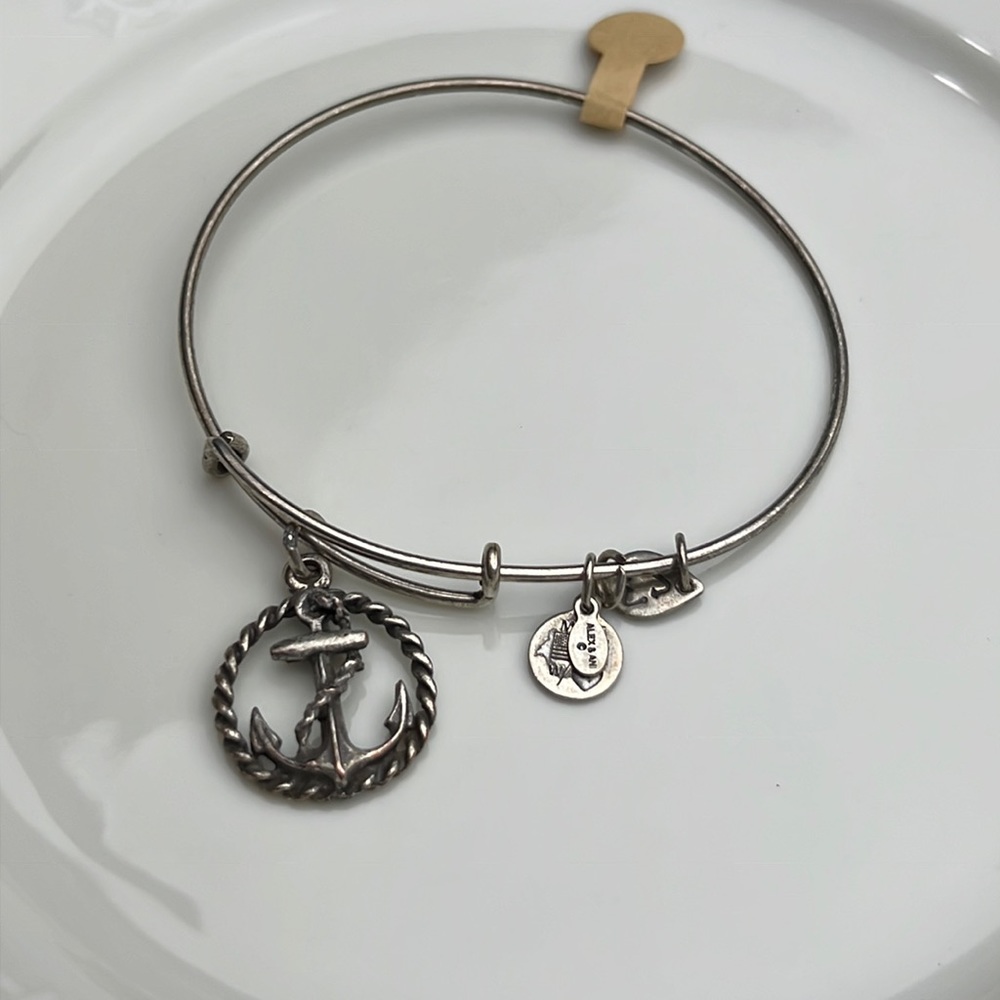 Alex and Ani Rafaleian Silver Anchor Bracelet